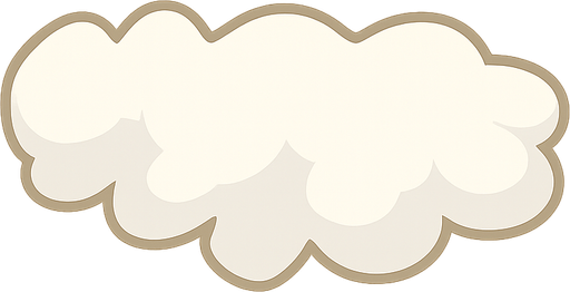 Cloud. No background. Transparent background. Blank background. No shadows. 2d. In-Game asset. flat