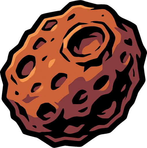 astroid remove background.
In-Game asset.  2d.  High contrast.  No shadows