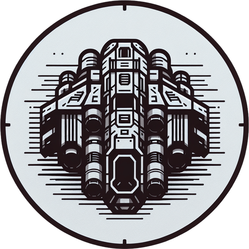 Space craft in facing forward.
Single Game Texture.  In-Game asset.  2d.  Blank background.  High contrast.  No shadows