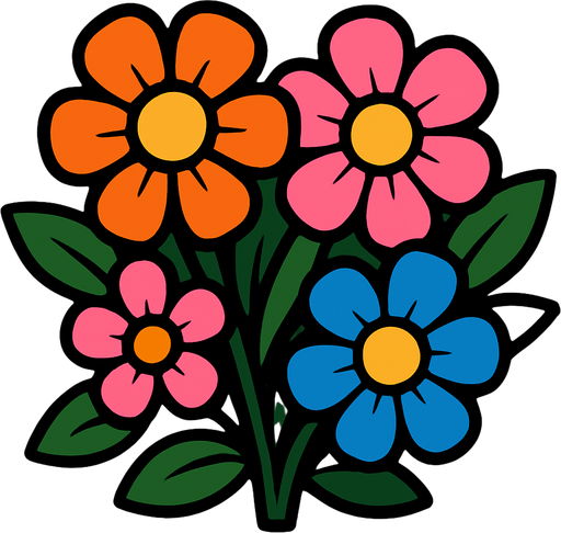 Fleurs.
In-Game asset.  2d.  High contrast.  No shadows