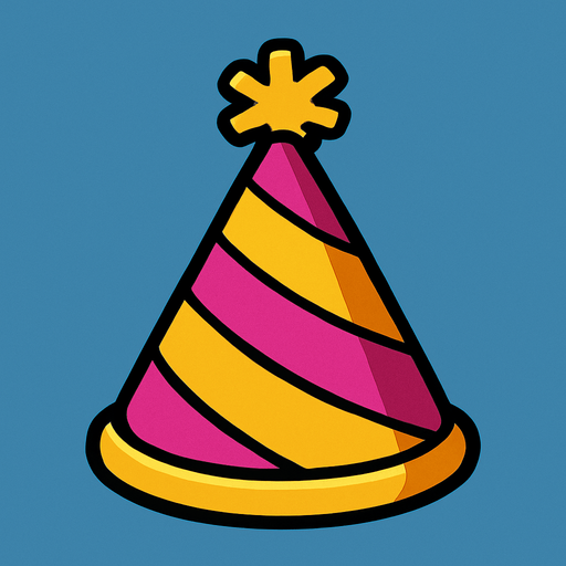 Party hat.
In-Game asset.  2d.  High contrast.  No shadows