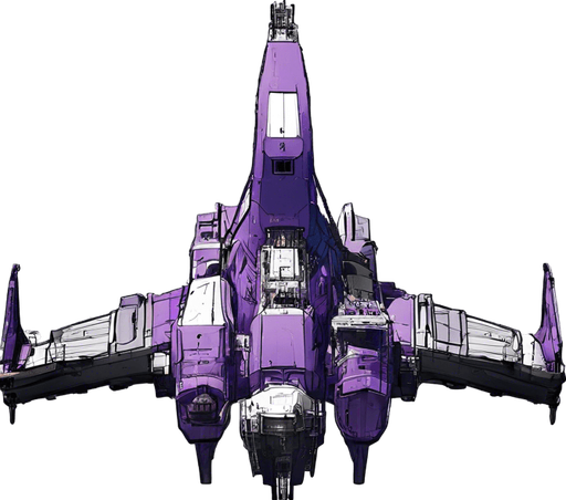 The ship's dominant color will be purple