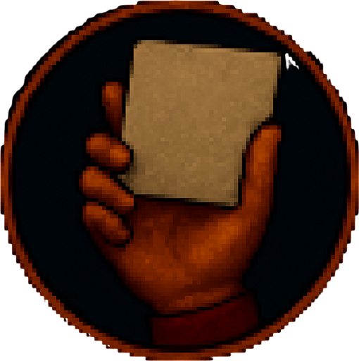 A hand with a piece of opaque plastic