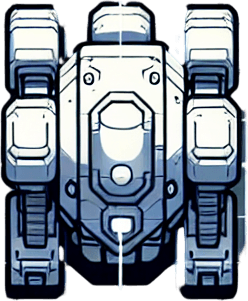 Ensure that the image is created with a top-down perspective, meaning the viewer is looking directly down onto the scene. This involves drawing objects as if they are being viewed from above.
Objects should be oriented to show their tops. For example, robots might be shown with their heads at the top and feet at the bottom..
Single Game Texture. In-Game asset. 2d. Blank background. High contrast. No shadows.