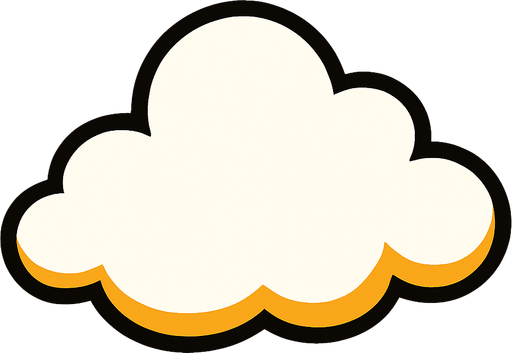 cloud.
In-Game asset.  2d.  High contrast.  No shadows