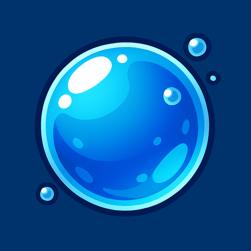 Water Bubble.
In-Game asset.  High contrast.  No shadows. 2D