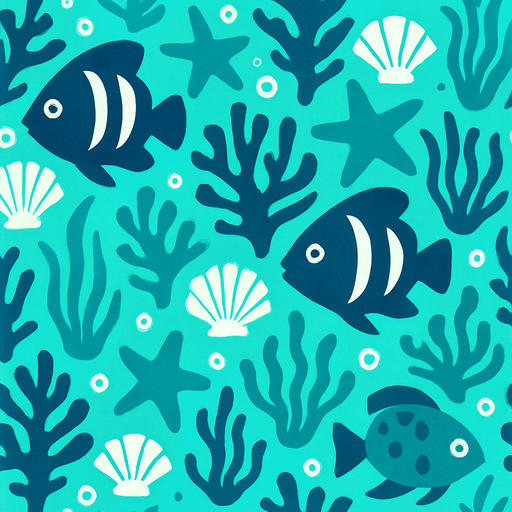 birbirini tekrar eden sualtı görseli oluştur.
In-Game asset.  2d.  High contrast.  No shadows