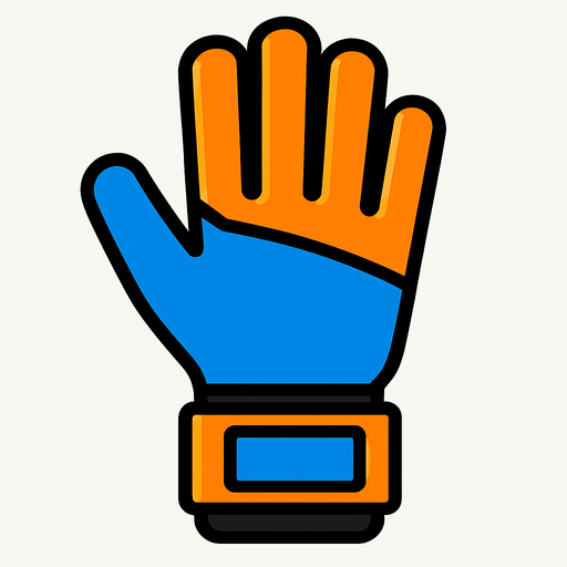 futbol kaleci eldiveni.
In-Game asset.  2d.  High contrast.  No shadows