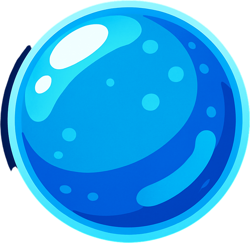 Water Bubble.
In-Game asset.  High contrast.  No shadows. 2D