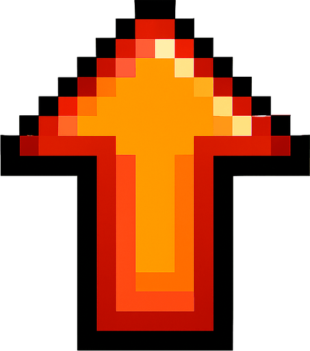 indicator, pixel, 2d.
In-Game asset.  2d.  High contrast.  No shadows