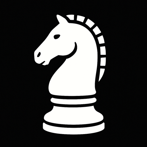 White Knight Chess But let it be white on the inside.
In-Game asset.  2d.  High contrast.  No shadows
