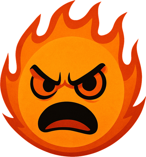 angry fire ball