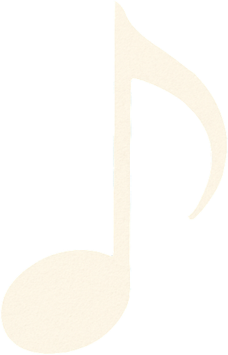 a white music note