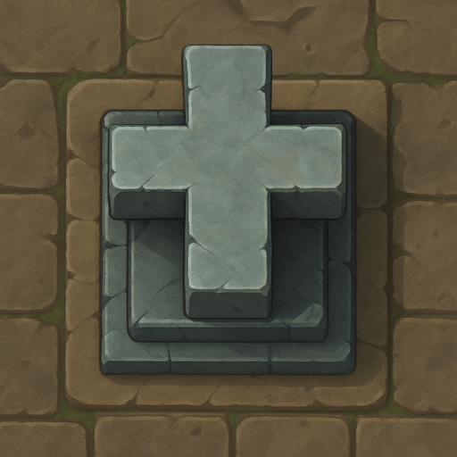 cornerstone 2d in game asset from top view