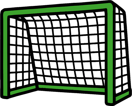 Futbol kalesi.
In-Game asset.  2d.  High contrast.  No shadows