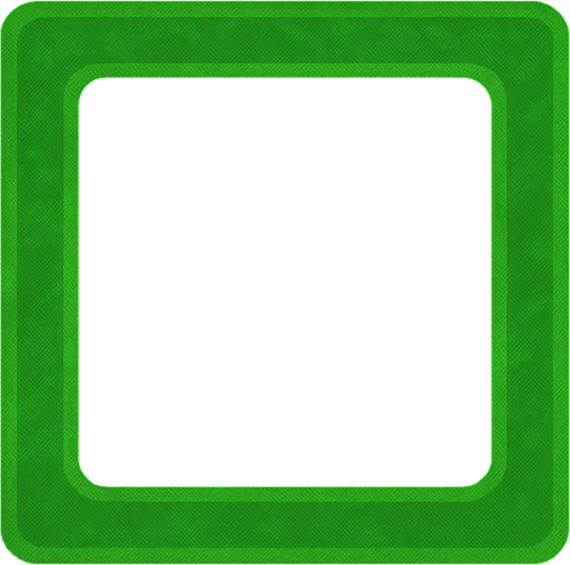 make green square but more opacity and only square middle empy.
In-Game asset.  2d.  High contrast.  No shadows