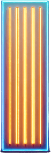 dikey bir neon ışık.
Single Game Texture. In-Game asset. 2d. Blank background. High contrast. No shadows.