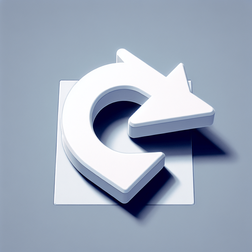 Arrow "backwards" or "undo".  White arrow, no background, 2d,.
Single Game Texture. In-Game asset. 2d. Blank background. High contrast. No shadows.