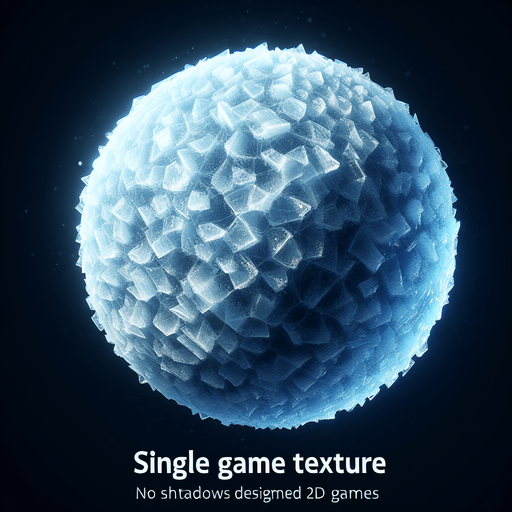 Sparse Ice particle. Single Game Texture. In-Game asset. 2d. black background. High contrast. No shadows.