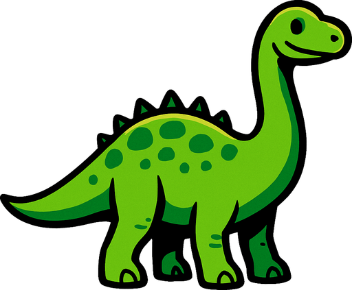 Diplodocus.
In-Game asset.  2d.  High contrast.  No shadows