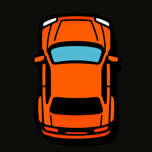 Bana araç oluştur kuş bakışı olsun ve aracın onu ekranın üst tarafına baksin.
In-Game asset.  2d.  High contrast.  No shadows