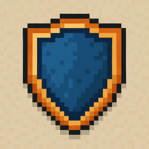 Sheid top down 2d pixilated.
In-Game asset.  2d.  High contrast.  No shadows