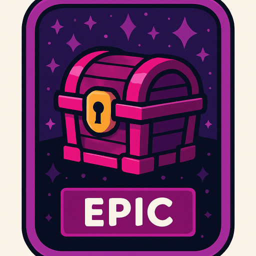 epic card.
In-Game asset.  2d.  High contrast.  No shadows