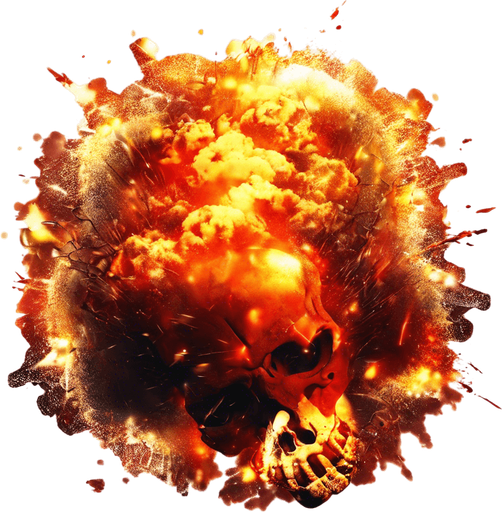 Skull explosion