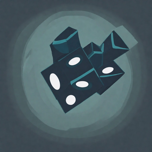Cube bullet hell icon. No background. Transparent background. Blank background. No shadows. 2d. In-Game asset. flat