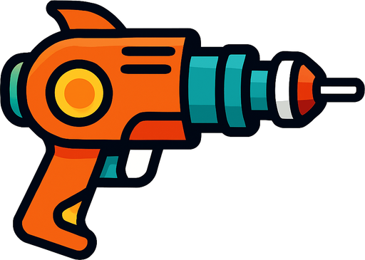 Lasergun.
In-Game asset.  2d.  High contrast.  No shadows