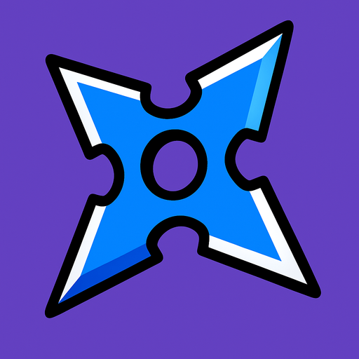 Survivor.io style 2D shuriken made by HABBY PTE. LTD..
In-Game asset.  2d.  High contrast.  No shadows