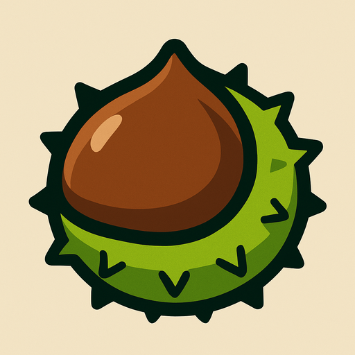 Chestnut.
In-Game asset.  2d.  High contrast.  No shadows