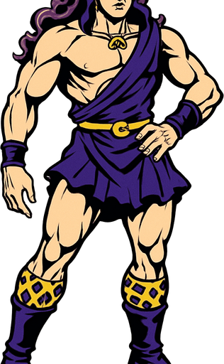 Kars cuerpo completo jojo's.
In-Game asset.  2d.  High contrast.  No shadows