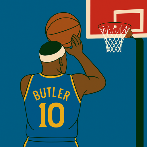 Change picture so his hands are down preparing to shoot