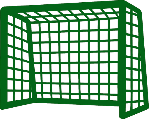 Football goal.
In-Game asset.  2d.  High contrast.  No shadows