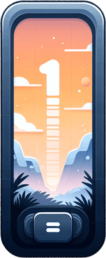 vertical slider. 1000 pixels tall and 50 pixels wide. with numbers 1 at top and 10 at bottom. 2d in-game asset. blank background no shadows. high contrast
Single Game Texture. In-Game asset. 2d. Blank background. High contrast. No shadows.