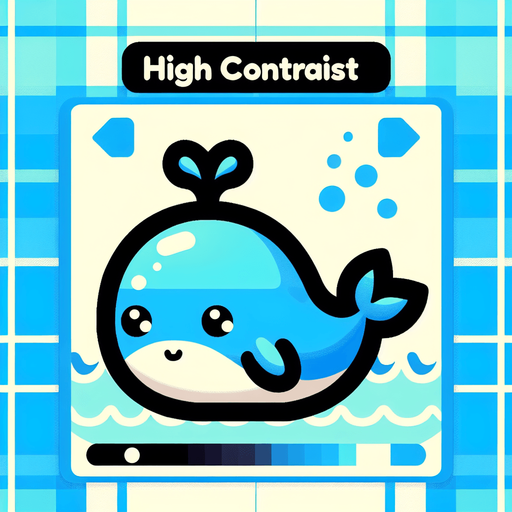 Very adorable whale.
Single Game Texture.  In-Game asset.  2d.  Blank background.  High contrast.  No shadows