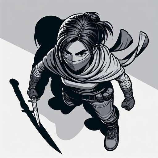 Top-down image of a person.
Single Game Texture.  In-Game asset.  2d.  Blank background.  High contrast.  No shadows