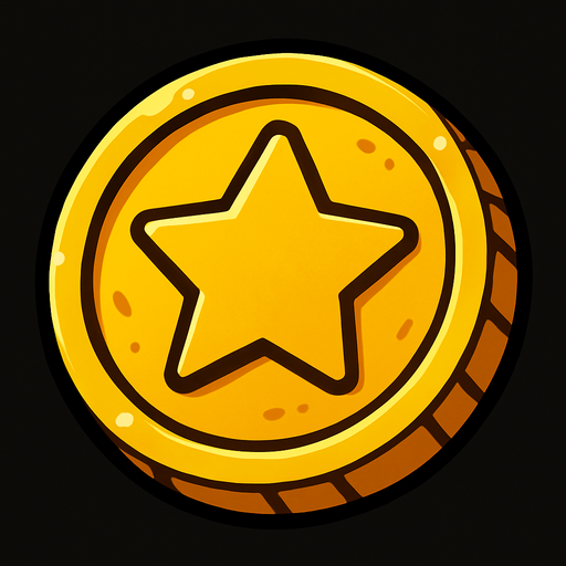 gold.
In-Game asset.  2d.  High contrast.  No shadows