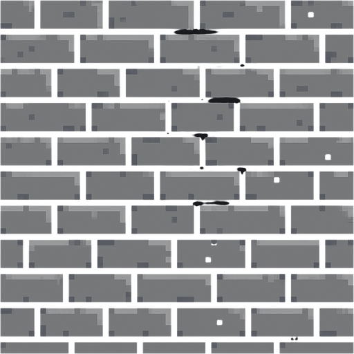 a grey, brick floor. pixel art..
In-Game asset.  2d.  High contrast.  No shadows