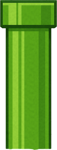 flappy bird pipe in Minecraft style