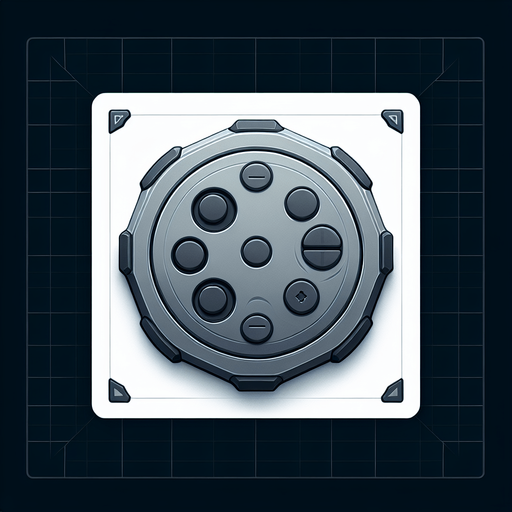 a grey touchpad.
Single Game Texture. In-Game asset. 2d. Blank background. High contrast. No shadows.