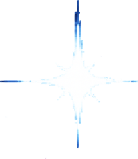 White star of the universe in Pixel Art style