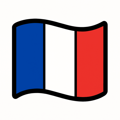 france flag.
In-Game asset.  2d.  High contrast.  No shadows