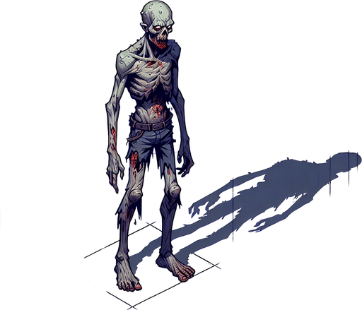 zombie top view gif.
Single Game Texture. In-Game asset. 2d. Blank background. High contrast. No shadows.