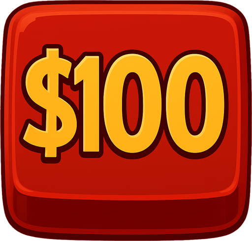 Change the button to say $100