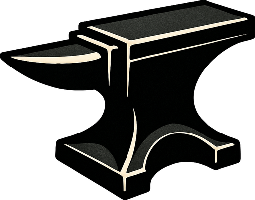 Anvil.
In-Game asset.  2d.  High contrast.  No shadows