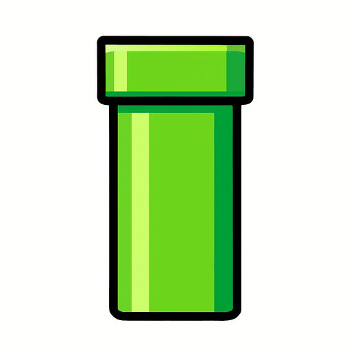 flappy bird borusu.
In-Game asset.  2d.  High contrast.  No shadows