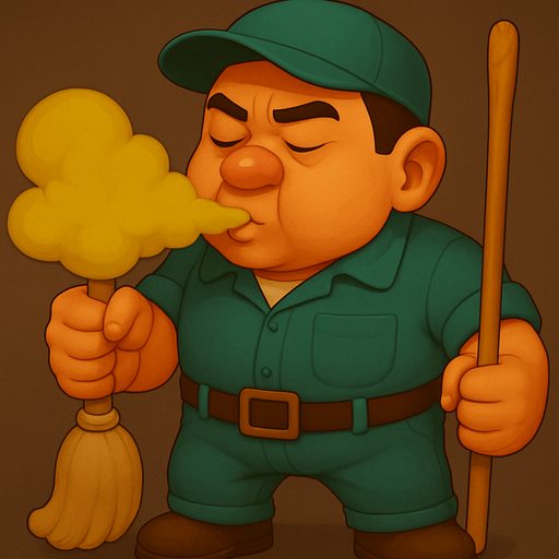 Make a version where he inhales