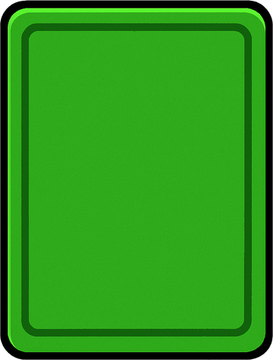 2D. Survivor.io game style skill card. No text written on it. No symbols on it. Just the blank card. Green..
In-Game asset.  2d.  High contrast.  No shadows